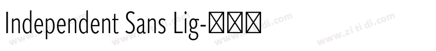 Independent Sans Lig字体转换